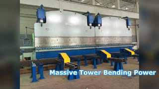टावरों के लिए 2X1200T हाइड्रोलिक प्रेस ब्रेक