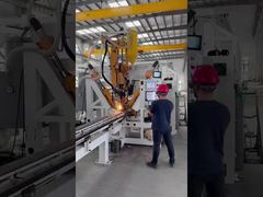 परफेक्ट पोल वेल्डिंग | लेजर वेल्डिंग पावर स्रोत के साथ CNCS400/12000mm शट-वेल्डिंग मशीन