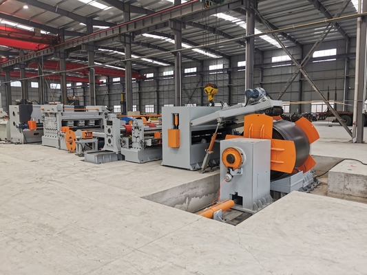 8 मीटर लाइट पोल कट टू लेंथ लाइन टेपर स्लिटिंग लाइन