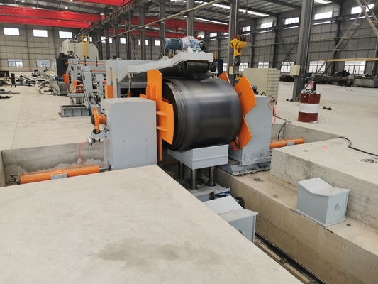 8 मीटर लाइट पोल कट टू लेंथ लाइन टेपर स्लिटिंग लाइन