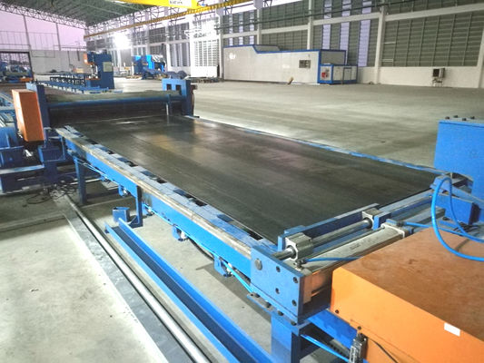 आर्थिक ध्रुव प्रकाश की रोशनी के लिए उच्च मात्रा में हल्की ध्रुव का उत्पादन लाइन / काटने की मशीन 12000 मिमी