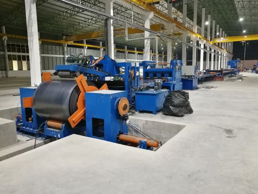 लंबाई लाइन के लिए मानक कटौती, गर्म 6 8m 14M के लिए हल्के स्टील प्रकाश ध्रुव मशीन लुढ़का